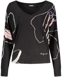 Desigual - Black Viscose 's Sweater - Lyst