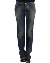 CoSTUME NATIONAL - Straight Leg Jeans Blue Sig12554 - Lyst