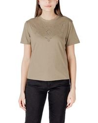 Jacqueline De Yong - Cotton T-Shirt - Lyst
