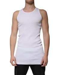 Dolce & Gabbana - Ribbed Tank Top Classic Style - Lyst