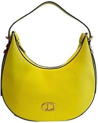 Twinset - Yellow Pu Shoulder Bag - Lyst
