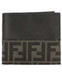 Fendi - Brown Calf Leather Bos Taurus Wallet - Lyst