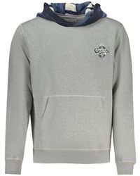 Guess - Gray Cotton Men Sweater - Lyst