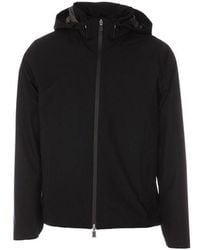 Herno - Black Polyester Shell Jacket - Lyst