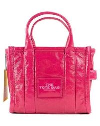Marc Jacobs - The Shiny Crinkle Mini Tote Leather Crossbody Handbag Purse - Lyst