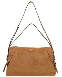 Guess - Brown Polyester Handbag - Lyst