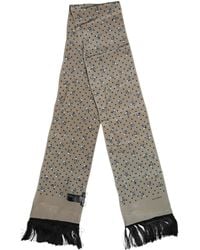 Dolce & Gabbana - Skulls Silk Fringes Foulard Scarf - Lyst