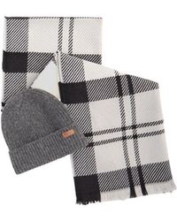 Barbour - Gray Polyester Beanie - Lyst