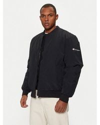 Champion - Black Polyamide Bomber - Lyst