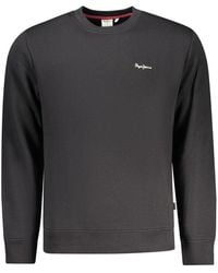 Pepe Jeans - Black Polyester Men's Sweatshirt - Lyst