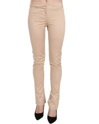 Just Cavalli - Low Waist Skinny Formal Trousers Pants - Lyst