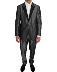 Dolce & Gabbana - Grey Patterned Martini Piece Suit - Lyst