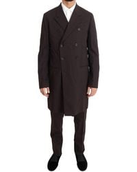 Dolce & Gabbana - Wool Stretch Long 3 Piece Suit - Lyst
