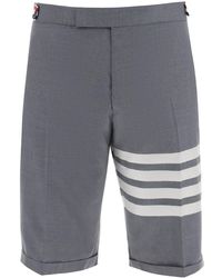 Thom Browne - 4 Bar Shorts In Light Wool - Lyst