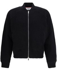 Thom Browne - Black Wool Oves Aries Bomber - Lyst