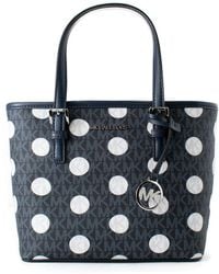 Michael Kors - Blue Canvas Tote Bag - Lyst