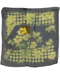 Gianfranco Ferré - Gf Ferre Yellow Floral Wrap Shawl Foulard Scarf - Lyst
