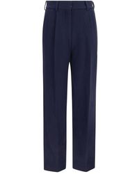 Blazé Milano - Blue Wool Oves Aries Pants - Lyst