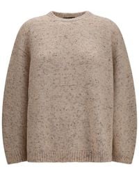 Fabiana Filippi - Beige Wool Oves Aries Sweatshirt - Lyst