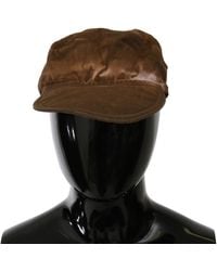CoSTUME NATIONAL - Brown Newsboy Beret Cabbie Fedora Hat - Lyst