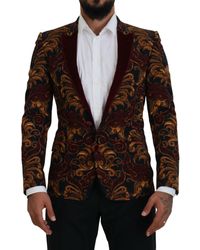 Dolce & Gabbana - Elegant Wool Blend Blazer - Lyst