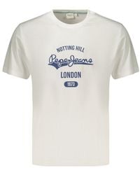 Pepe Jeans - White Cotton Men's T - Lyst