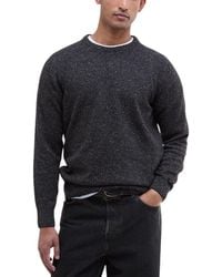 Barbour - Black Wool Sweatshirt - Lyst