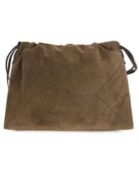 Brunello Cucinelli - Brown Calf Leather Bos Taurus Shoulder Bag - Lyst