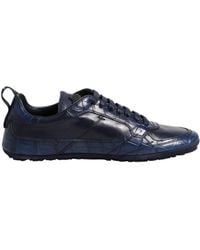 Dolce & Gabbana - Dark Leather Low Top Sneakers Shoes - Lyst