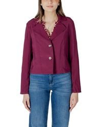 Street One - Purple Viscose Parka - Lyst