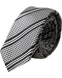 Dolce & Gabbana - Stripes Silk Adjustable Tie - Lyst