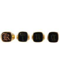 Dolce & Gabbana - Brass King Enamel Set Of 4 Ring - Lyst