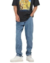 Only & Sons - Light Blue Cotton Relaxed Fit Jeans - Lyst