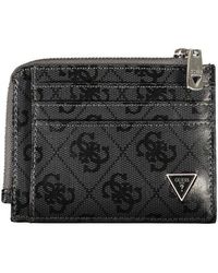 Guess - Sleek Leather Wallet With Contrasting Accents - Lyst