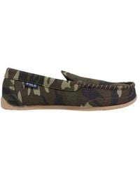 Ralph Lauren - Green Textile Slippers - Lyst