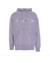 Givenchy - Barbed Wire With G Tufting Washed Hoodie, Long Sleeves, 100% Cotton, Size: Large - Lyst