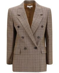 Chloé - Beige Wool Oves Aries Blazer - Lyst