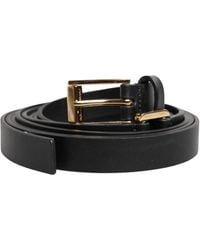 Dolce & Gabbana - Double Strap Leather Buckle Belt - Lyst