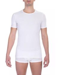 Bikkembergs - Elegant Crew Neck Cotton Tee - Lyst