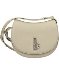 Burberry - Green Leather Shoulder Bag - Lyst