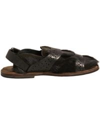 Dolce & Gabbana - Gazelle Hair Leather Flats Sandals Shoes - Lyst