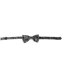 Dolce & Gabbana - Floral Silk Adjustable Neck Bow Tie - Lyst