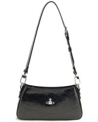 Vivienne Westwood - Black Calf Leather Bos Taurus Shoulder Bag - Lyst