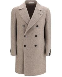 Tagliatore - Beige Wool Oves Aries Coat - Lyst