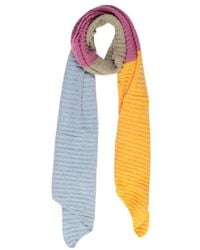 Pieces - Bicolor Recycled Polyester Scarf - Lyst