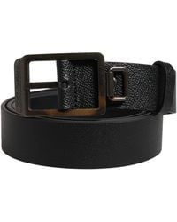 Dolce & Gabbana - Calf Leather Metal Buckle Belt - Lyst