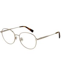 Longchamp - Gold Metal Glasses (frames) - Lyst