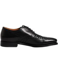 Dolce & Gabbana - Black Leather Derby Wingtip Lace Up Formal Dress Shoes - Lyst