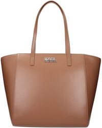 KARL LAGERFELD - Kore Shoulder Bag Polyurethane/Earth - Lyst