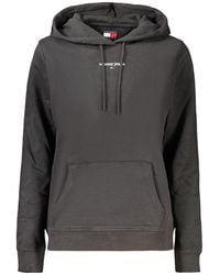 Tommy Hilfiger - Black Cotton 's Sweatshirt - Lyst
